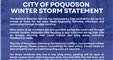 City of Poquoson Winter Storm Statement 1.30.26